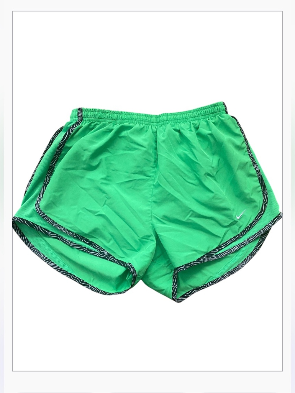 Women’s green Nike dri-fit running shorts size medium